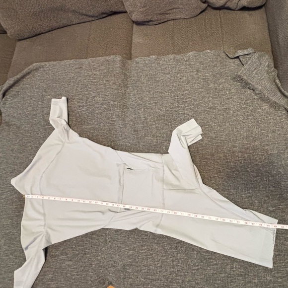 Johanna Parv Designer Sz S Stretchy Nylon Sprint Jumpsuit Grey new without tag - Picture 13 of 14